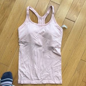 Lululemon ebb to street pink tank